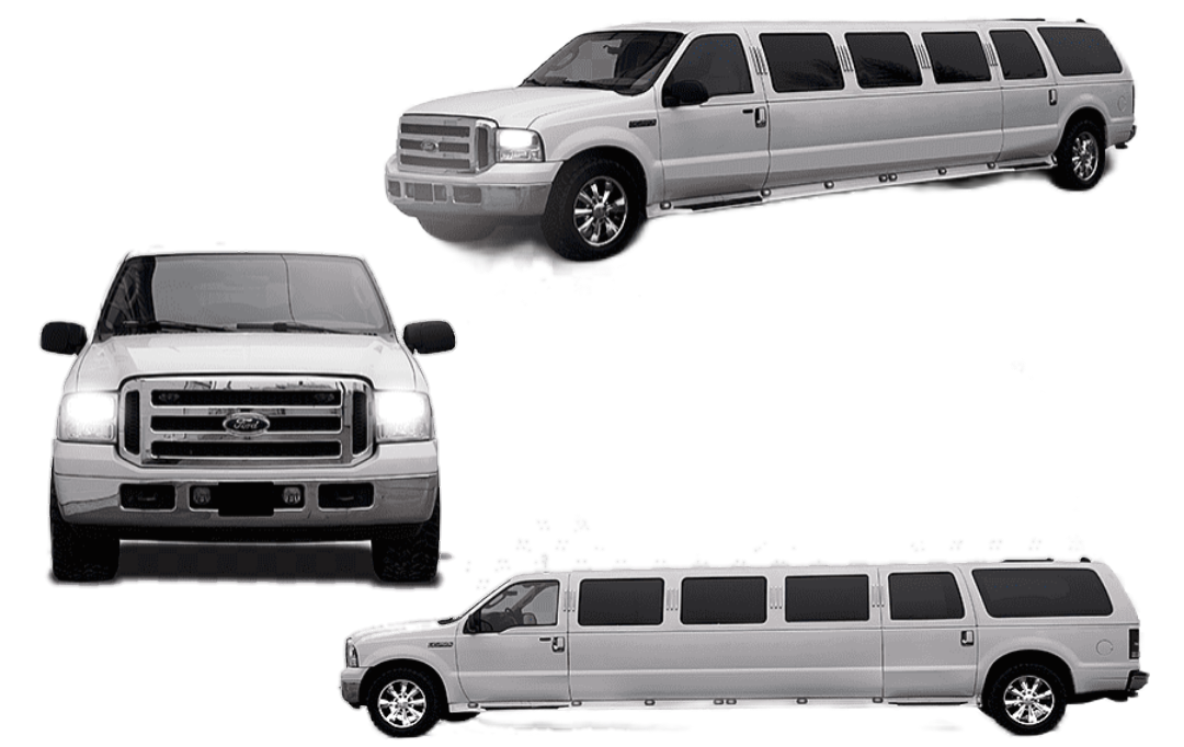 Alquiler limusina Ford Hummer blanca en Barcelona para fiestas y celebraciones